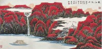 李克成《秋江泛舟》