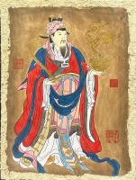 戴渭《财神送宝图》
