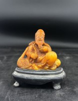 寿山田黄石印章摆件一组