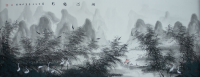 宏敏《烟汀鹤影》
