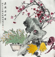思齐《岁朝清供图》