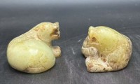 和田玉玉兽一对