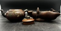 仿时大彬紫砂壶 荷叶笔洗