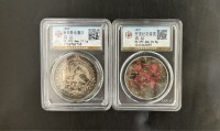 1927开国纪念币与墨西哥鹰洋贴喜组藏