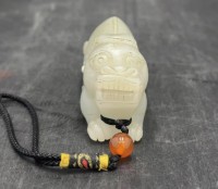 清代玉獸擺件