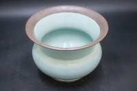 宋代鈞窯天青釉渣斗