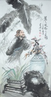《蕉下觀花人自雅》