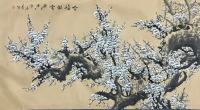 白梅傲雪圖